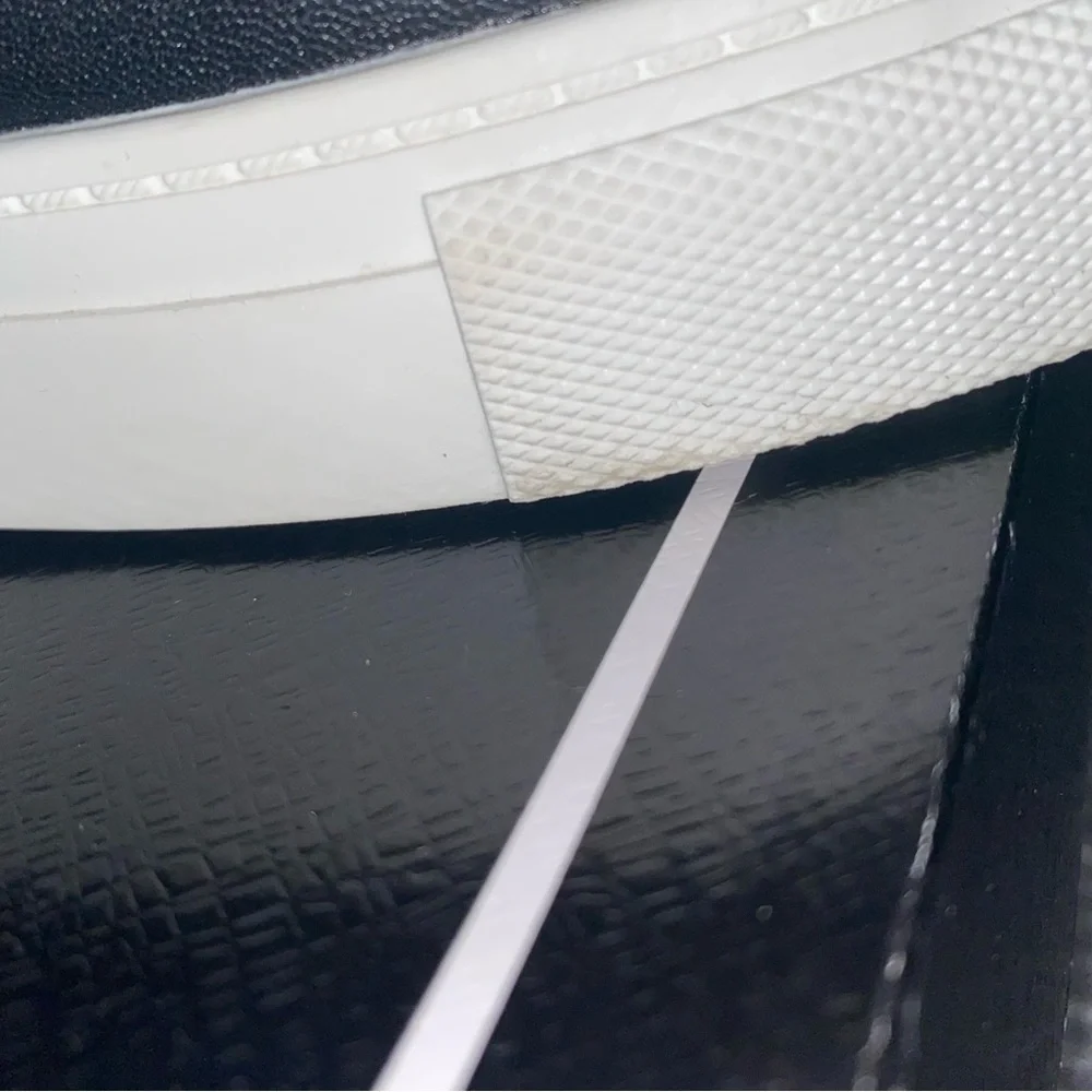Karl Lagerfeld Black & White Platform Cate Pins Sneakers, Size 7.5 - Picture 12 of 14